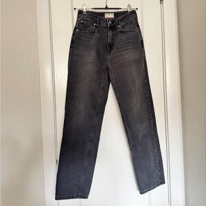 We The Free - Free People Dark Gray Women’s Straight Jeans